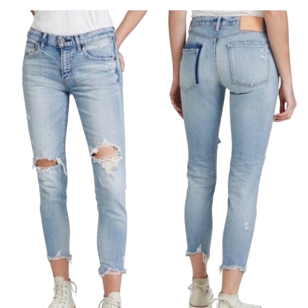 Moussy Vintage Altawoods Howa Distressed Skinny Jeans Size 25